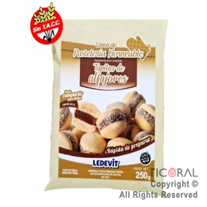 PREMEZCLA PARA TAPITA DE ALFAJOR LEDEVIT (12 PACK x 250GR)